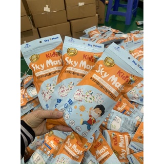 Khẩu trang trẻ em trên 6 tuổi sky mask kid thùng 300 chiếc shop bé ngoan