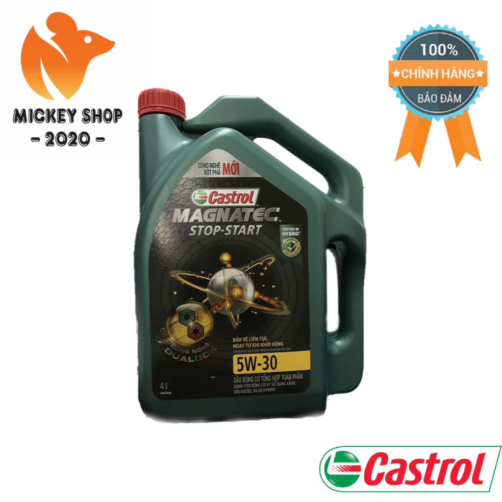 [ CHÍNH HÃNG ] Dầu Động Cơ Castrol MAGNATEC STOP-START 5W30 4 LÍT - TỔNG HỢP TOÀN PHẦN