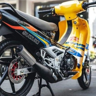 Tem rời suzuki satria 2000 vàng đen