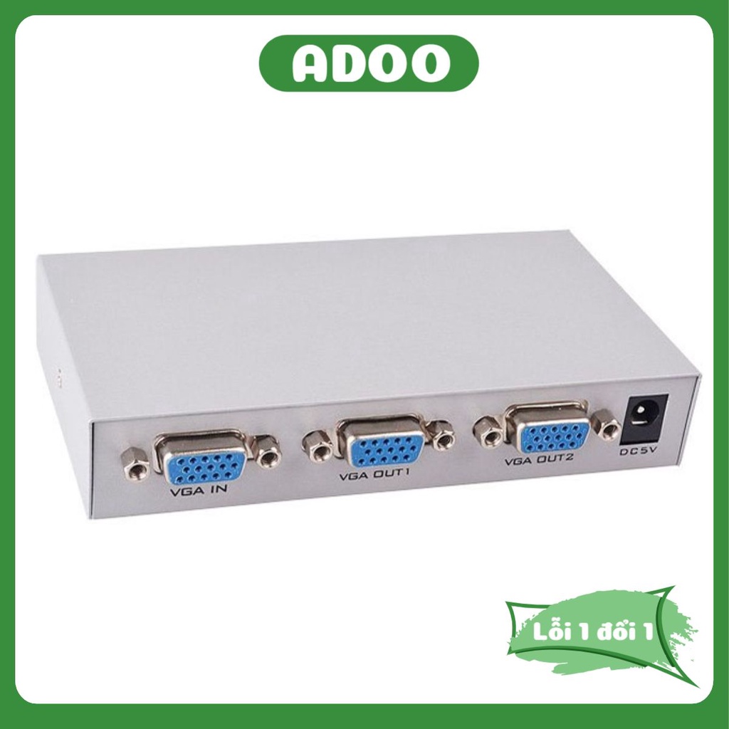 Bộ chia màn hình cổng VGA 1 ra 2 1 ra 4 - Bộ gộp VGA 4 vào 1 chất lượng cao giá rẻ ADOO
