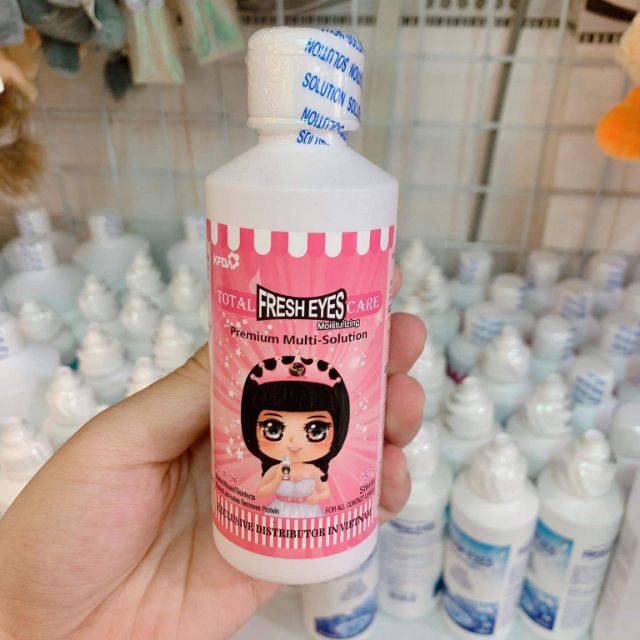 Nước ngâm lens FRESH EYES hồng