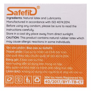 Bao Cao Su SafeFit Smooth