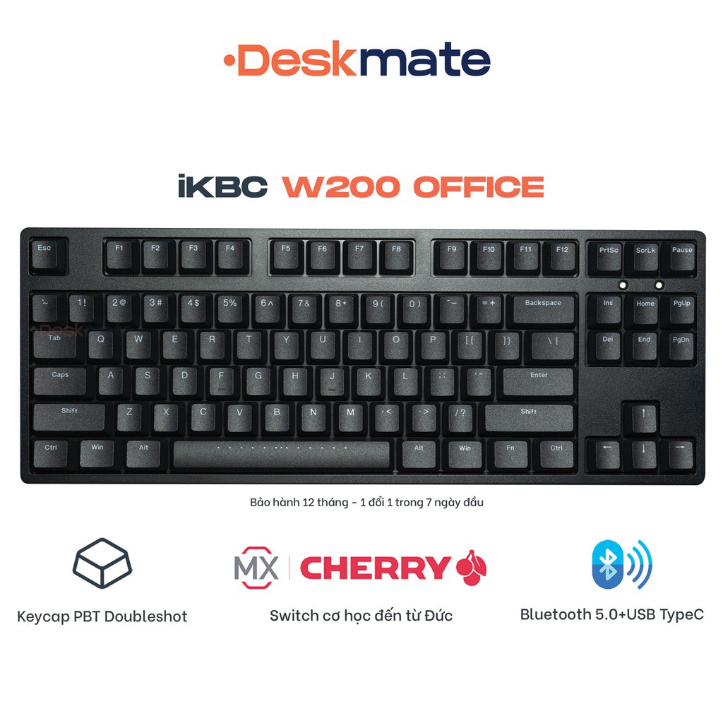 ▦◇Bàn phím cơ không dây iKBC W210/200 Office Bluetooth 5.0 | Wireless 2.4G - Cherry MX Hàng có sẵn