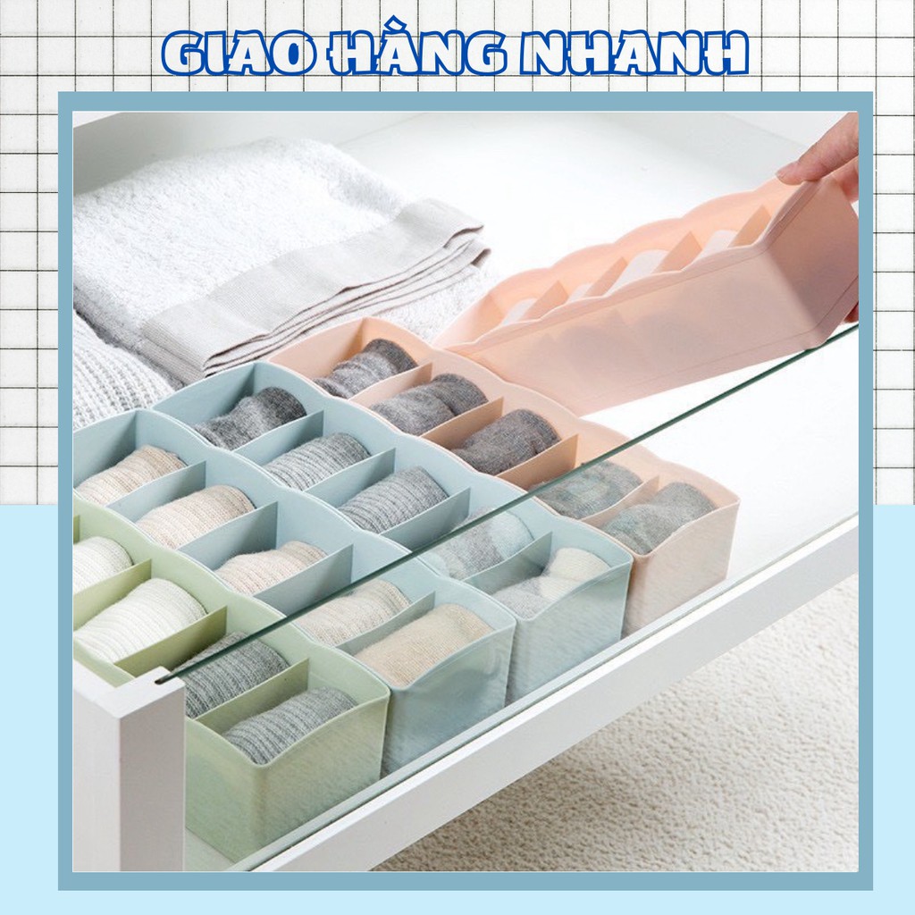 Hộp Đựng Đồ Lót, Khay Nhựa 5 Ngăn Đựng Đồ Lót, Tất, Vớ Tiện Dụng 88102 Shop Giao Hàng Nhanh 88