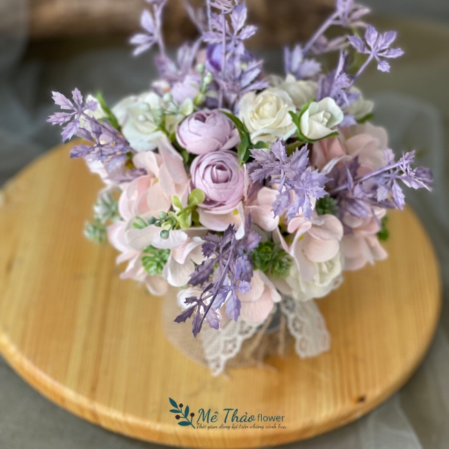 ̣̣̣ Bình Hoa Tái Chế Giả Trang Trí Nhà Cửa, Decor Phòng Khách  Chất Liệu Lụa Cao Cấp Của Mê Thảo Flower