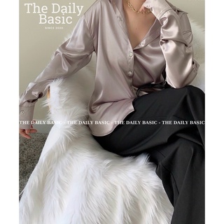 (THE DAILY BASIC) - ÁO SƠ MI SUZIE SATIN