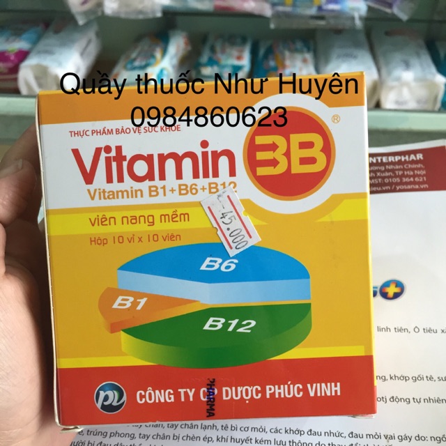 Vitamin 3b b1 b6 b12
