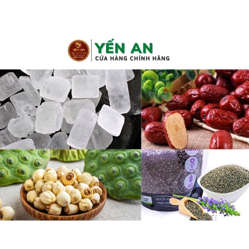 Đường phèn viên sạch hạt nhỏ  dùng để chưng yến, nấu chè, nấu nước mát