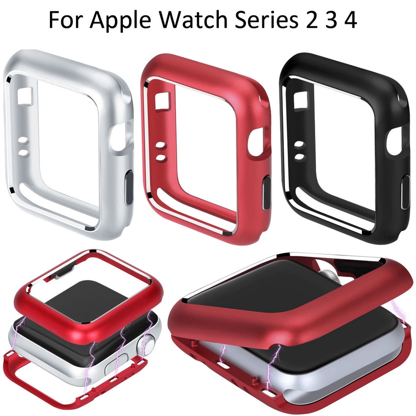 Magnetic Metal Frame Alloy Cover Apple Watch For Series 4 3 2 1 Case 44mm 40mm 38mm 42mm Magnet Case