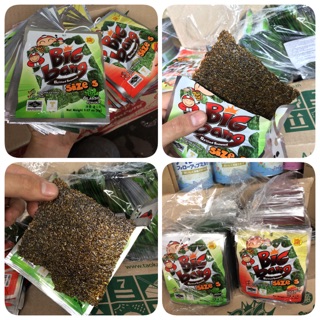 |12 Túi Snack Thái| Snack Rong Biển Taokaenoi Big bang 2g(1 dây /12 túi)
