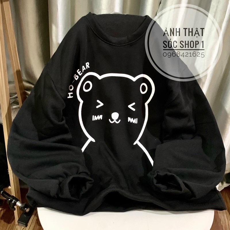 Áo Sweater Đôi Nam Nữ Hình Gấu Cute KSS325