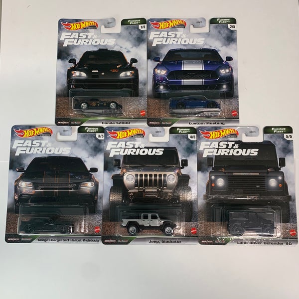 Bộ Xe mô hình Hot Wheels 1/64 Fast & Furious series Fast Fleet