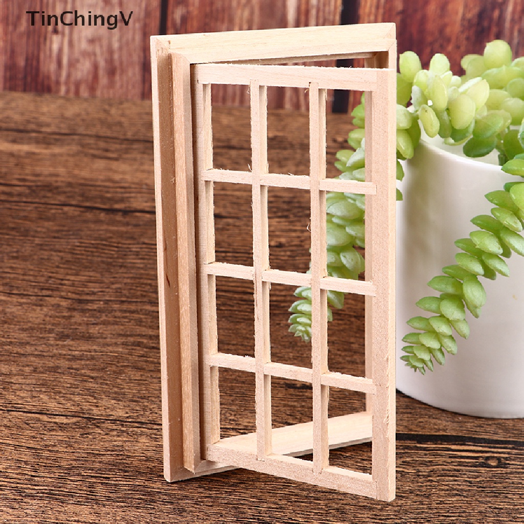 Mô Hình Cửa Sổ 12 Ngăn Vuông 1: 12 Trang Trí Nhà Búp Bê