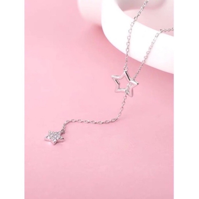 Dây chuyền nữ Bạc ta, Vòng cổ thiết kế điều chỉnh size tự do. Độc đáo mới lạ Mainomi Shop Bạc Xinh