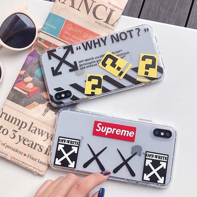 Ốp lưng iphone chữ Why not & Supreme 6 6S 6Plus 6S Plus 7 8 7Plus 8Plus X XSMax 11 11 Pro 11 ProMax - Infinity Case M552