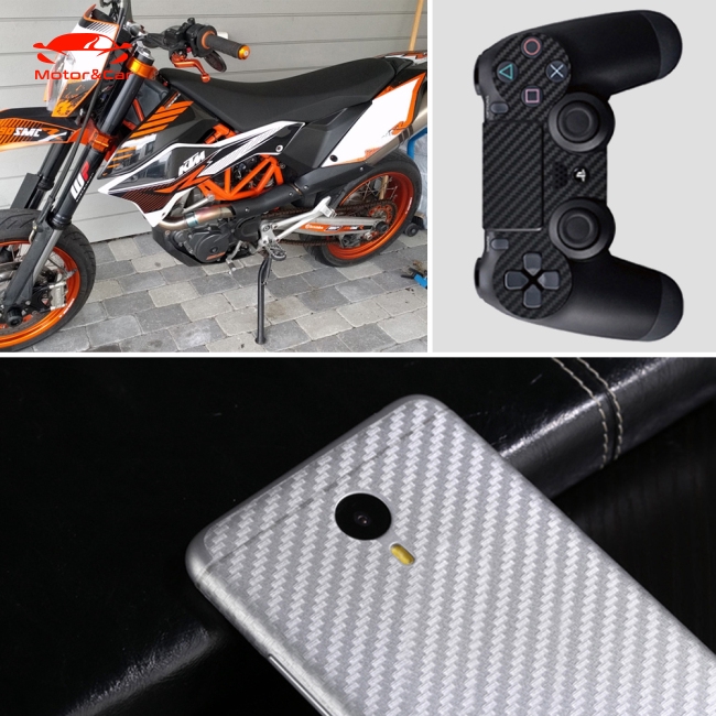 Cuộn cacbon dán xe moto 30x127cm 3D thiết kế độc đáo đẹp mắt