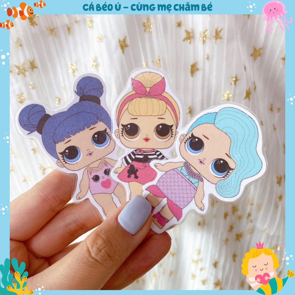 Đồ chơi búp bê LOL BJD học liệu bóc dán thay đồ búp bê công chúa thời trang giáo dục sớm Montessori CaBeoU CM399