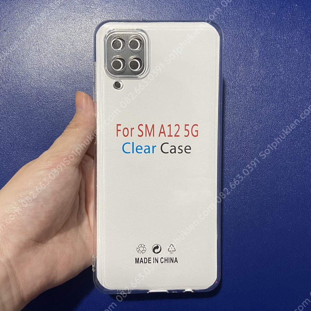 Ốp lưng Samsung A12 5G bảo vệ cam silicon dẻo, siêu bền, chống sốc