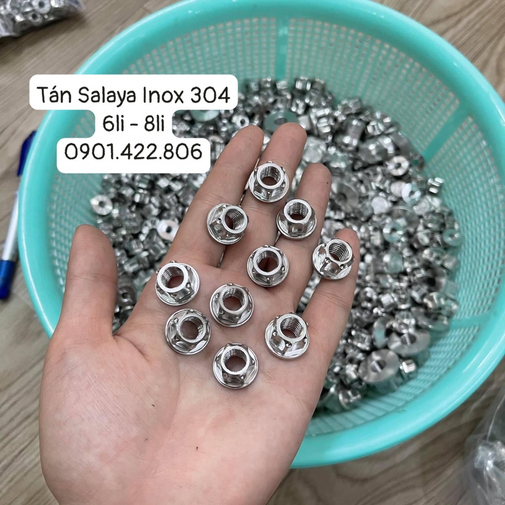 Tán INOX 304 6li/8li/10li gắn nhiều vị trí