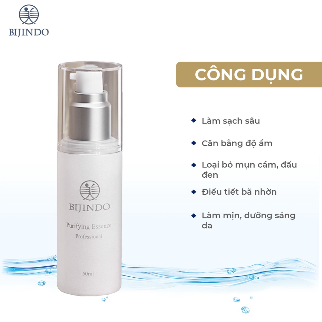 Tinh chất trà xanh cho da dầu BIJINDO 50ml serum giảm mụn, cấp ẩm sâu