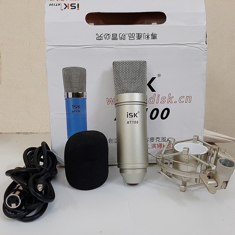 Mic Thu Âm livestream chuyên nghiệp isk AT100-bh 1 năm đổi mới