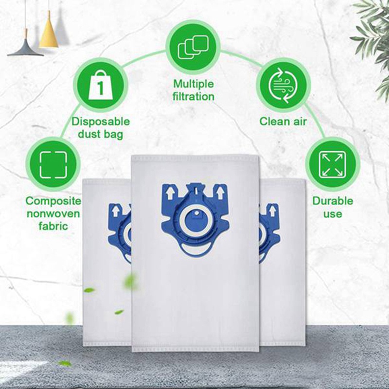 Bộ 12 Túi Đựng Bụi Cho Máy Hút Bụi Miele GN AirClean 3D