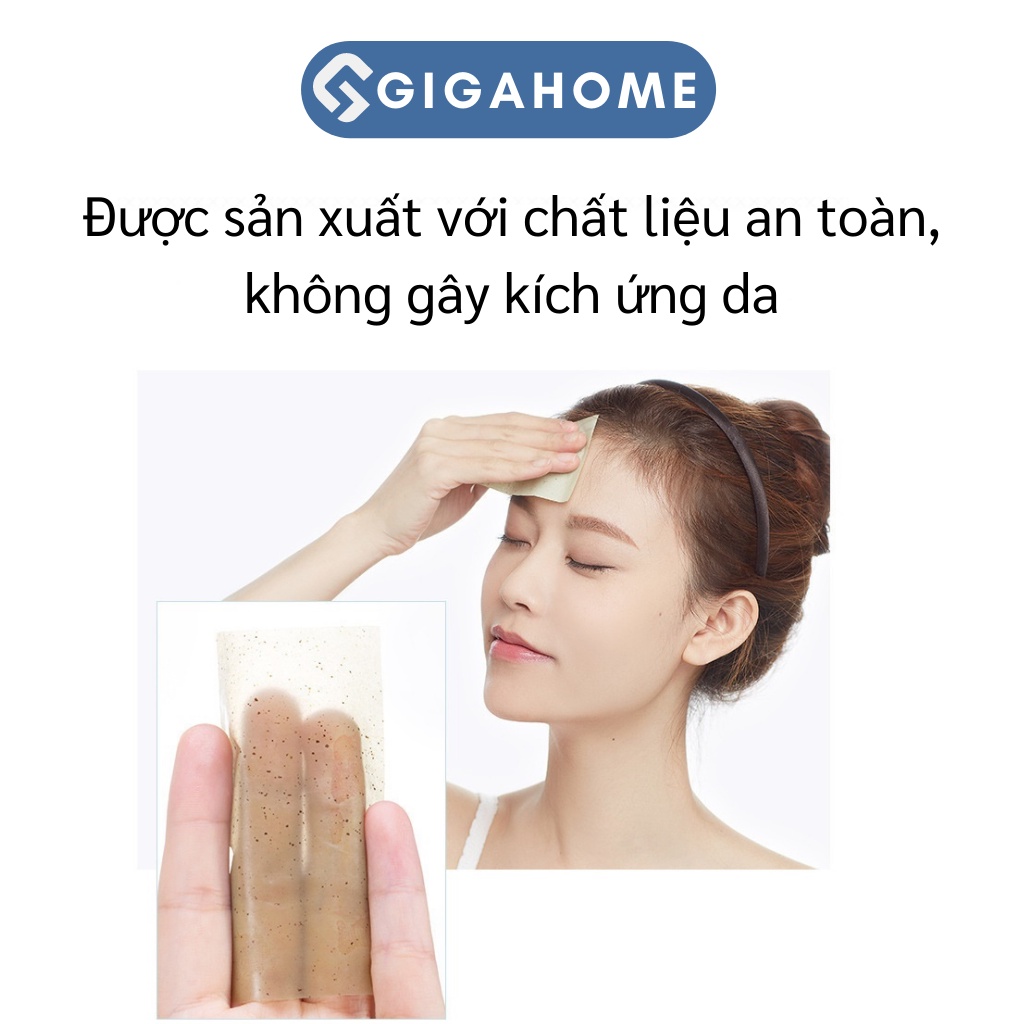 Gói 100 Tờ Giấy Thấm Dầu Da Mặt GIGAHOME Hàng Nội Địa Trung 8020