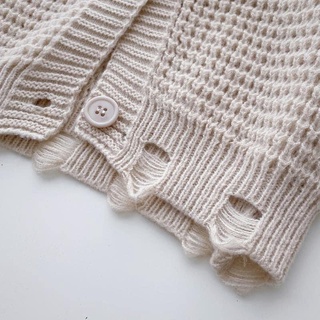 Áo Cardigan Crop top len