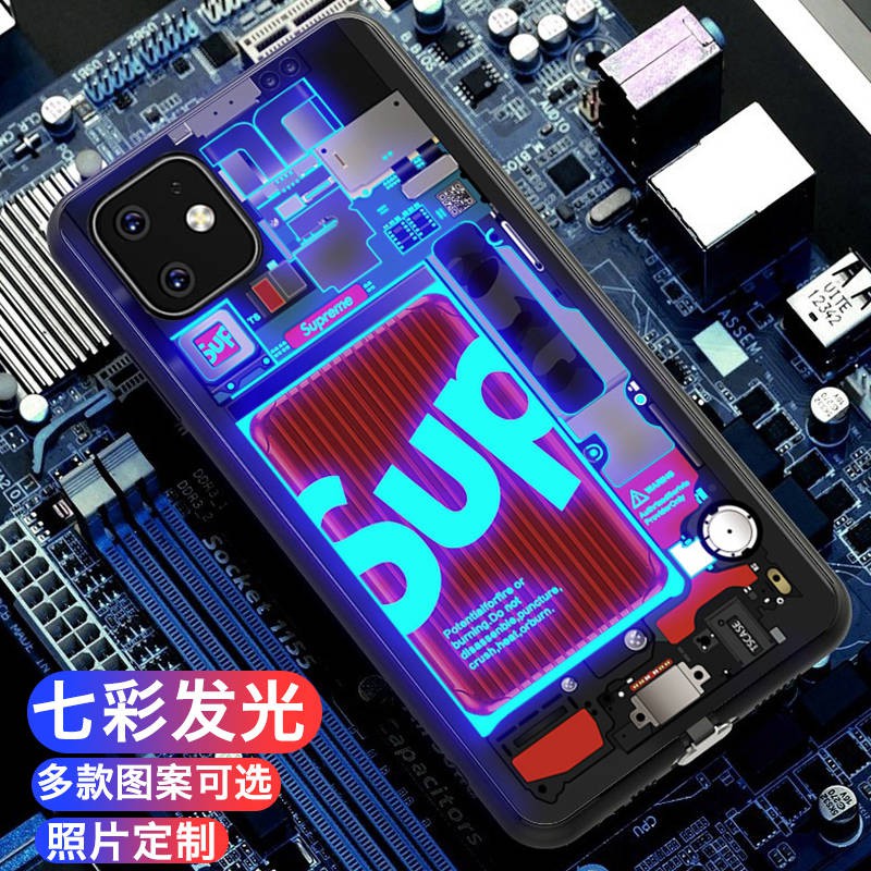 Vỏ điện thoại phát sáng, điều khiển bằng giọng nói, sáng tạo trí thun ngắn tay | BigBuy360 - bigbuy360.vn