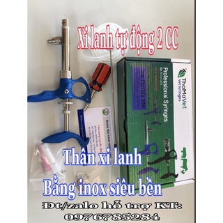 Xi lanh tự động thamavet 250 loại 2cc, thân vỏ inox siêu bền