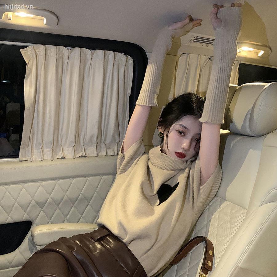 Lu Qingyi Áo sweater dệt kim cổ cao tay dài có thể tháo rời thiết kế cổ điển thu đông cho nữ
 | BigBuy360 - bigbuy360.vn