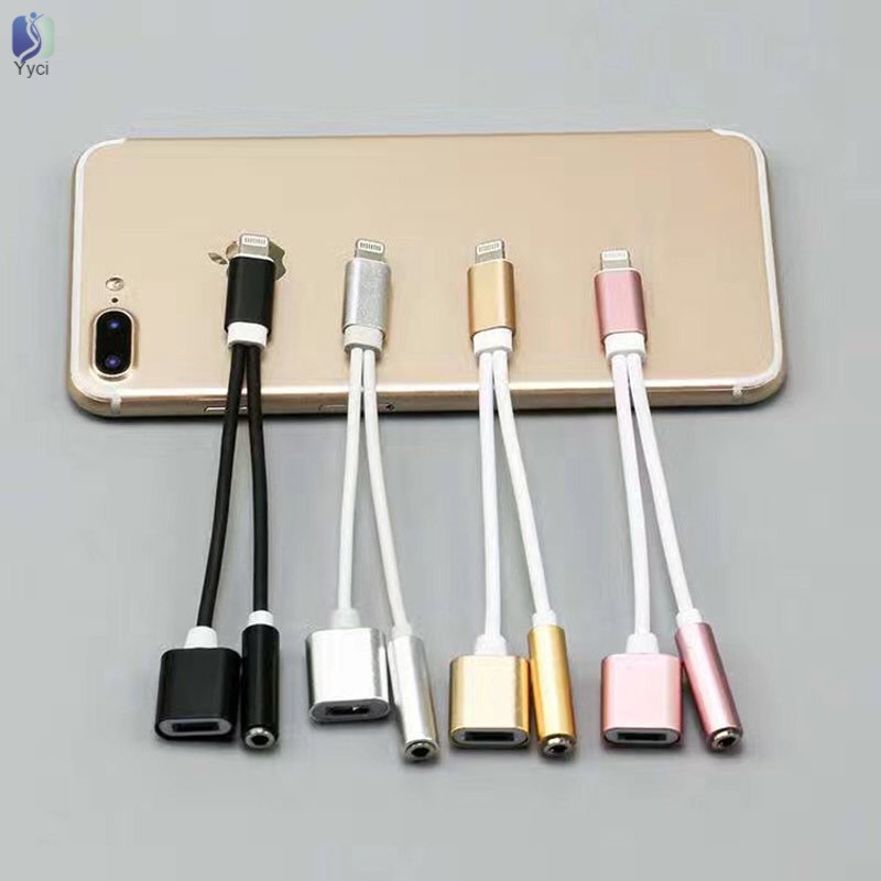 VN Cáp Sạc 2 Trong 1 Jack Cắm 3.5mm Cho Iphone 7 / Iphone7 Plus