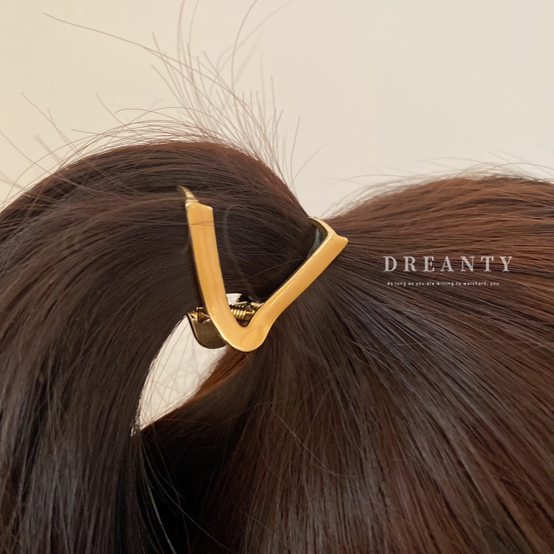 Kẹp Tóc Hình Tam Giác / Cá Mập Đơn Giản Sáng Tạo Thời Trang