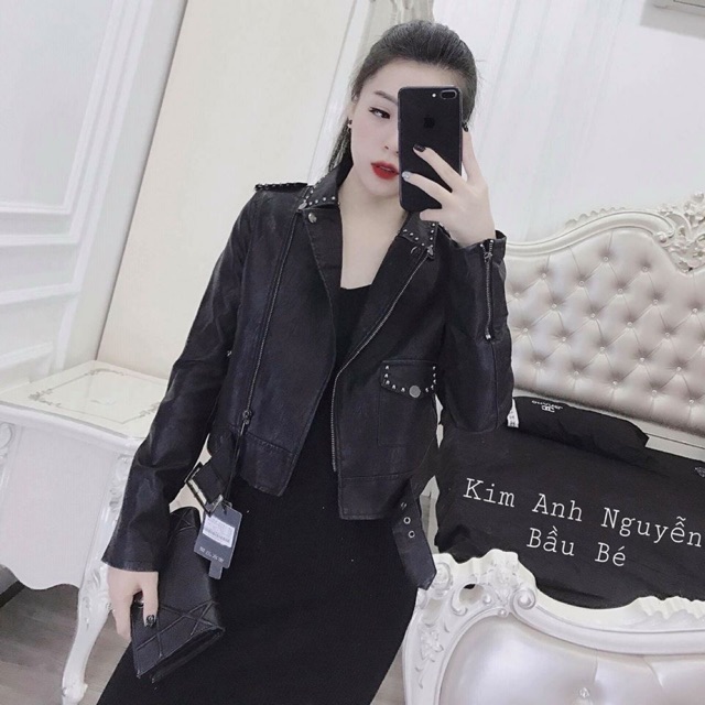 Bán sỉ áo da đinh sll