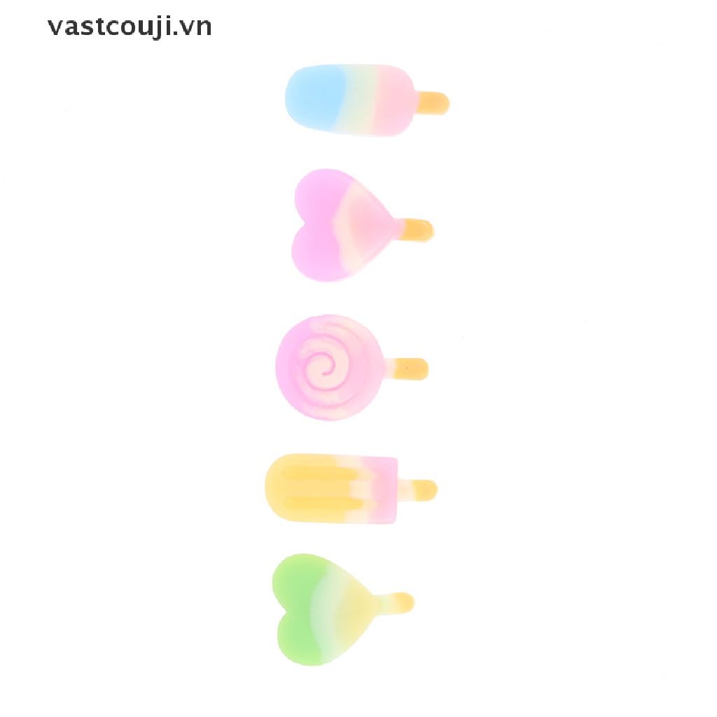 Set 5 Mô Hình Kem VASTJI Tỉ Lệ 1: 12 Dùng Để Trang Trí Nhà Búp Bê