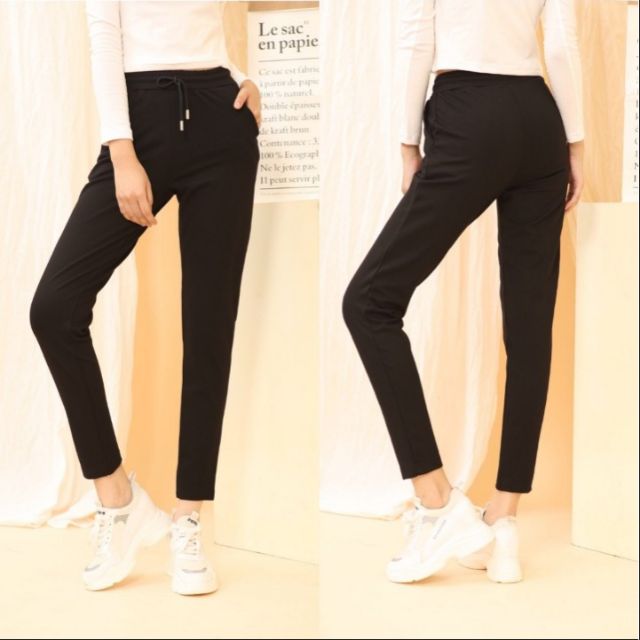 Quần jogger cạp chun (ảnh thật)