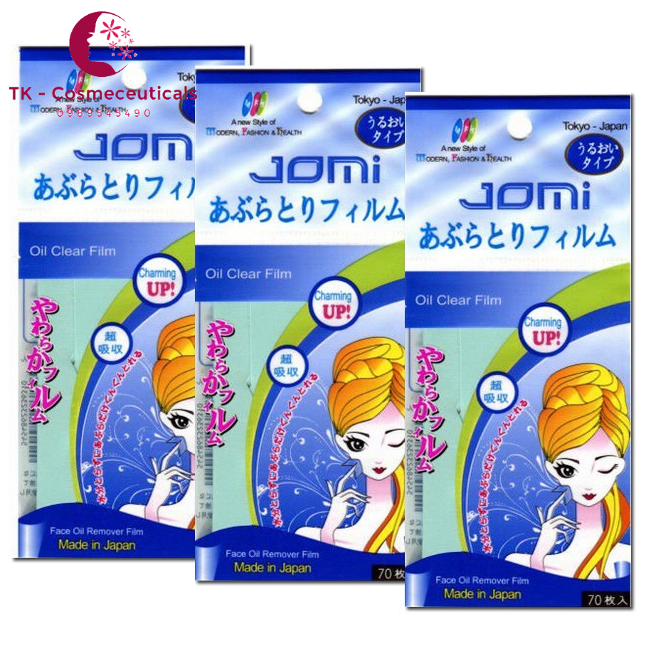 Giấy Thấm Dầu Jomi Oil Clear Film Nhật Bản - Túi 70 Tờ