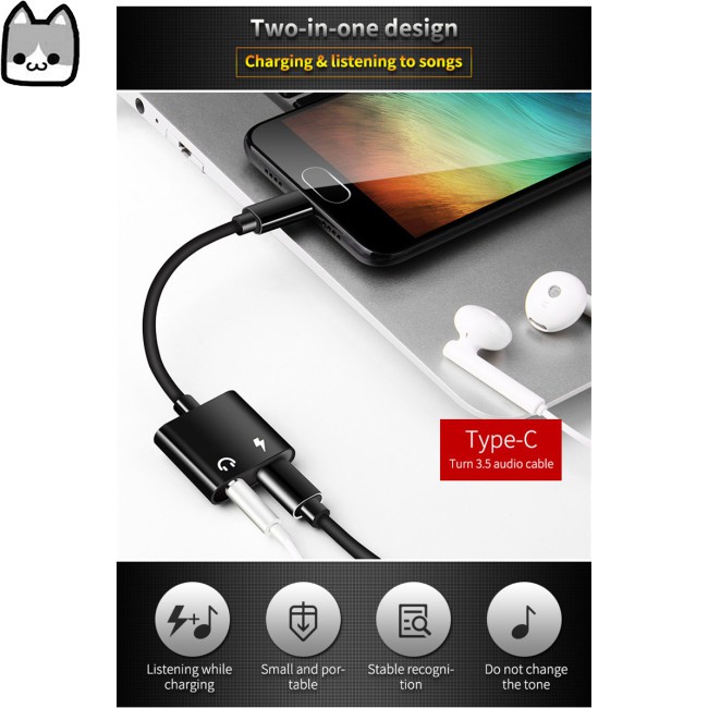 USB Type C Audio Adapter Type-C to 3.5mm Jack Earphone Audio Converter Cable for Samsung S8 Huawei mate 9 LG G5 G6 Xiaomi 6