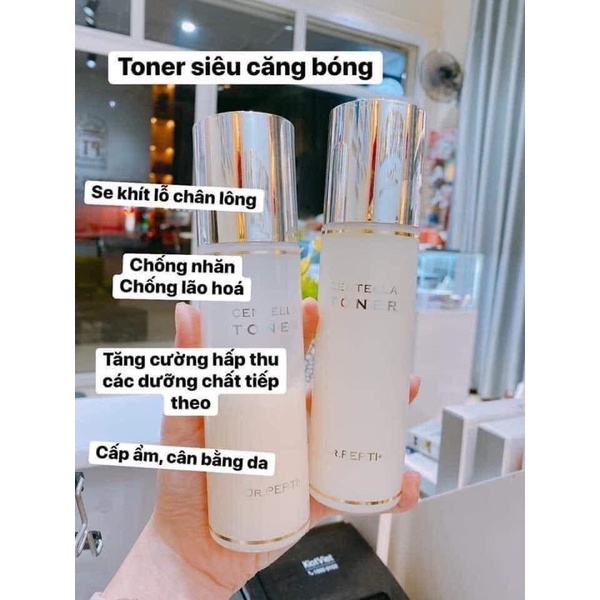 Nước hoa hồng căng bóng da Dr.Pepti Centella Toner 180ml