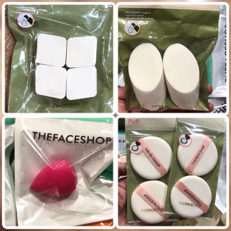 Bông mút, bông phấn The face Shop các loại