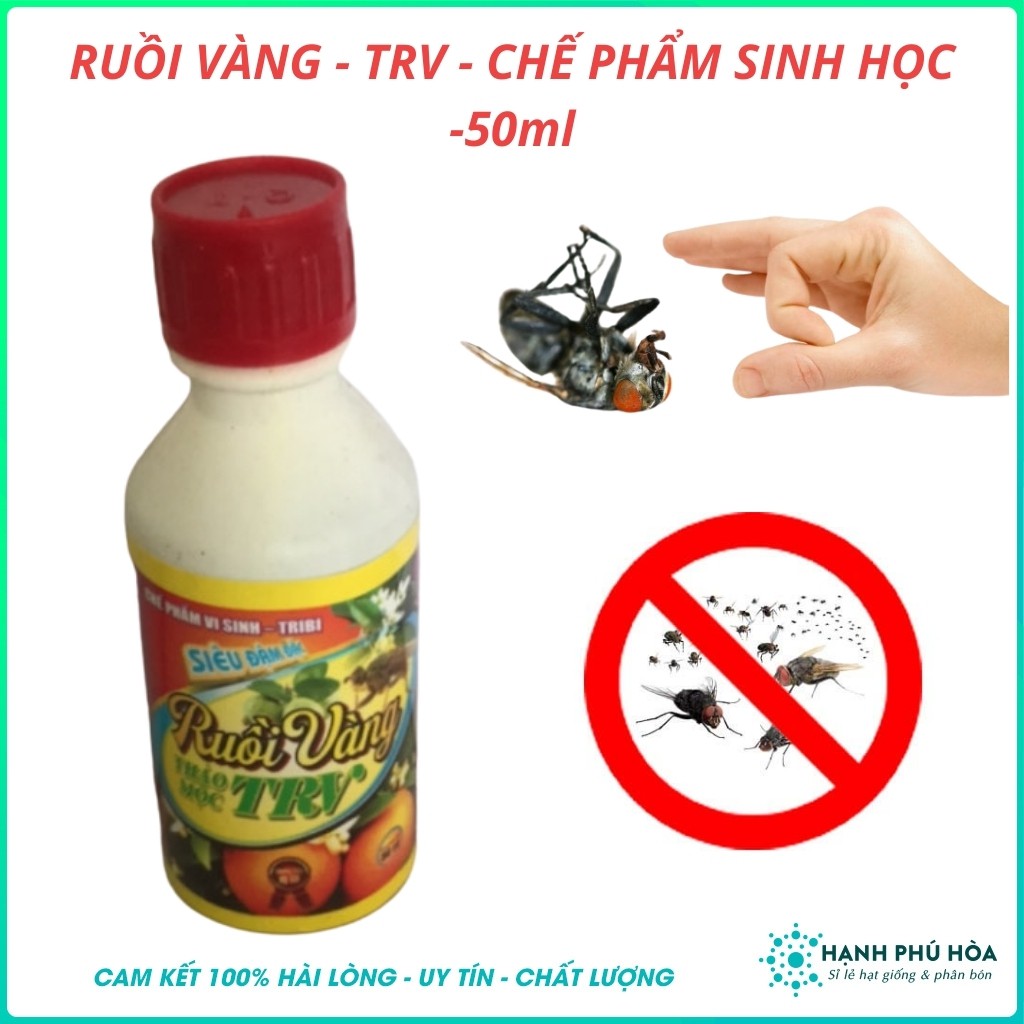 Chế Phẩm Sinh Học Ruồi Vàng - TRV 50ml - Hợp Chất Thảo Mộc-Siêu Đậm Đặc Ruồi Vàng, Săn Ruồi Vàng, Xua đuổi Ruồi Vàng