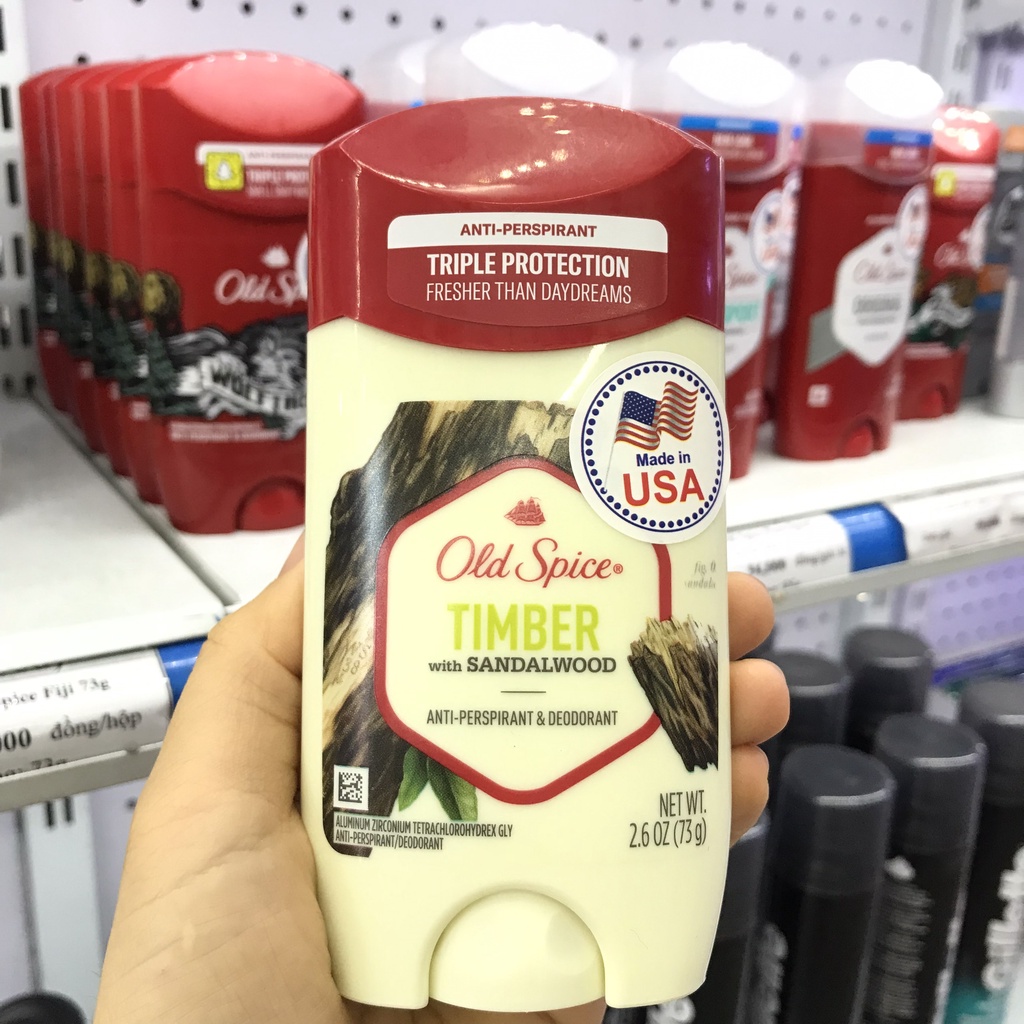 Sáp khử mùi Old Spice High Endurance 73g| Bảo vệ khỏi mùi suốt 24 giờ | Hương Thơm Nam Tính