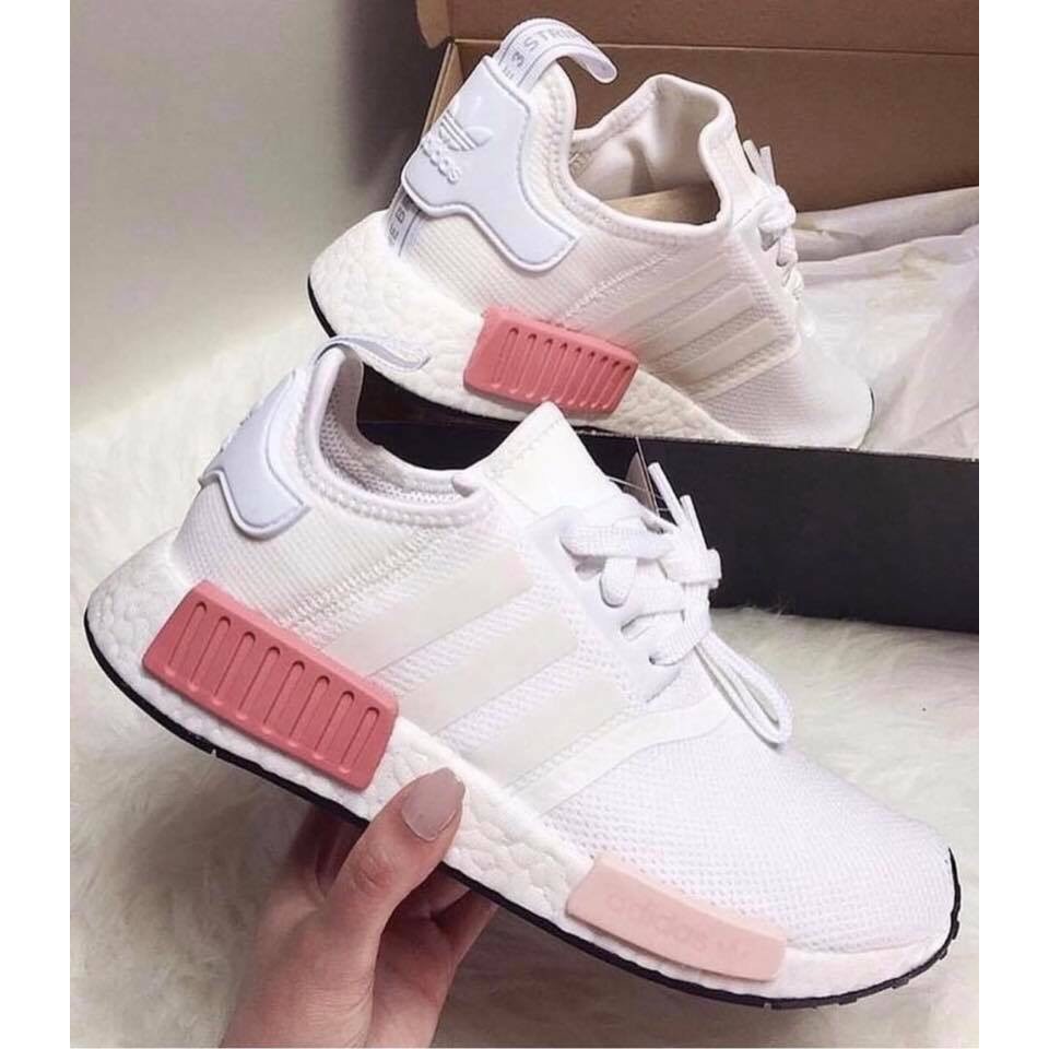 giày adidas NMD r1 trắng hồng