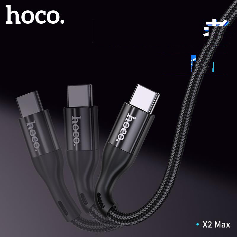 Cáp sạc nhanh và truyền data Hoco X2 Max Flash cổng Lightning / Type-C / Micro-USB QC3.0, max 3A, dài 1M / 2M