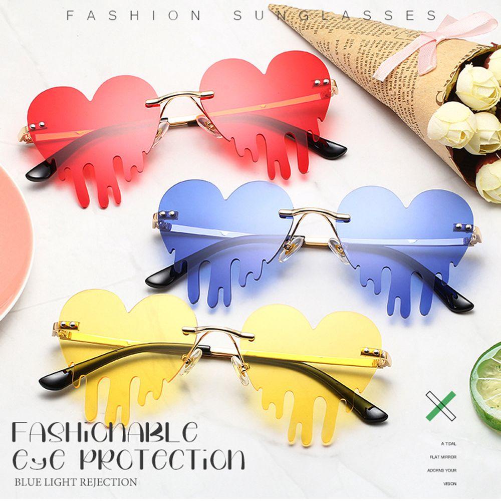 Kính Mát Hình Trái Tim Nhiều Màu Sắc Phong Cách Steampunk