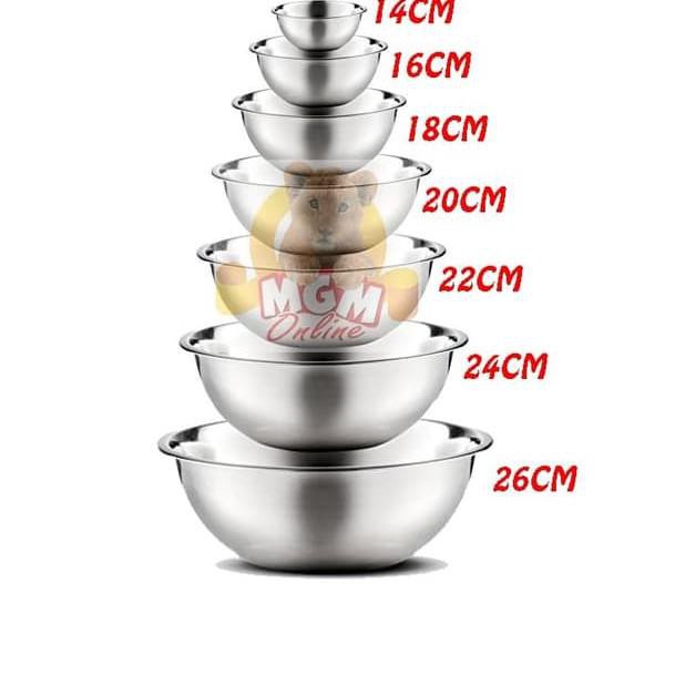 Thau Inox Dày 20cm Chất Lượng Cao Tiện Lợi Dễ Sử Dụng | BigBuy360 - bigbuy360.vn
