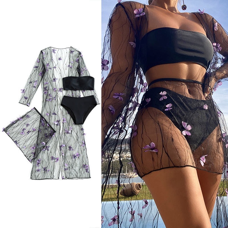Bộ Đồ Bơi Bikini Hai Mảnh Có Đệm Nâng Ngực Màu Trơn Quyến Rũ Thời Trang 2022 Cho Nữ Màu Sắc