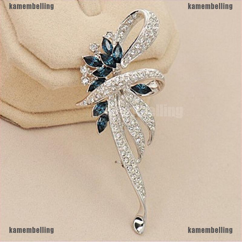 (kam) Ghim Cài Áo Pha Lê Lấp Lánh Đáng Yêu Thời Trang Cổ Điển Dành Cho Bạn Nữ