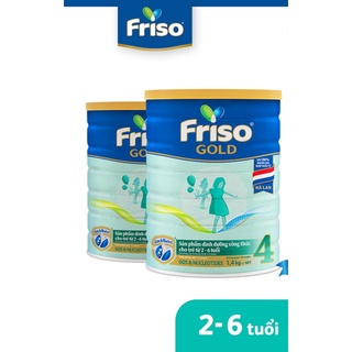 Bộ 2 hộp Sữa bột Friso Gold 4 1.4 kg