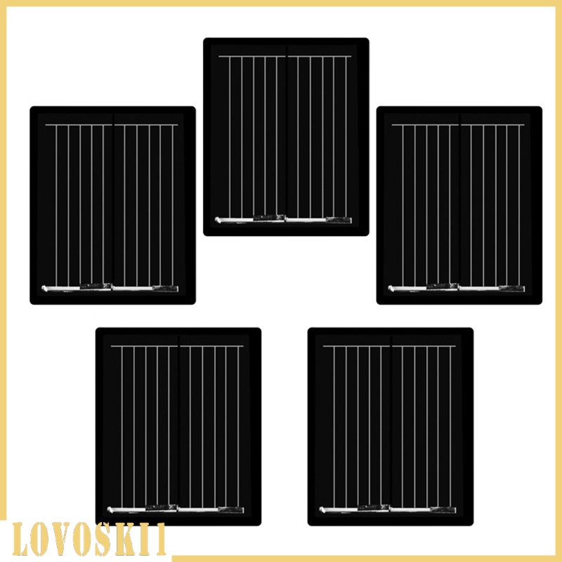 [LOVOSKI1]5Pcs Mini Solar Panel Polycrystalline Silicon DIY Battery Charger 30x25mm 1V